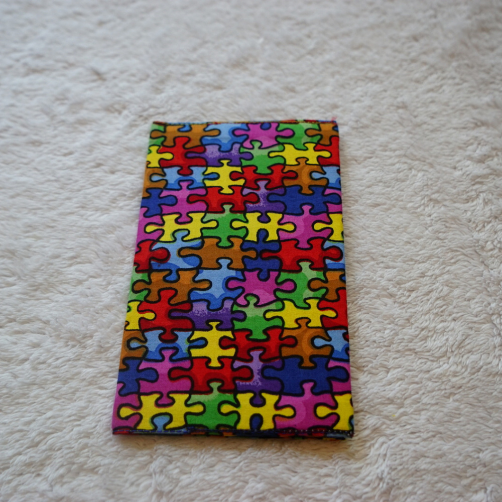 Autism Puzzle Piece Clutch